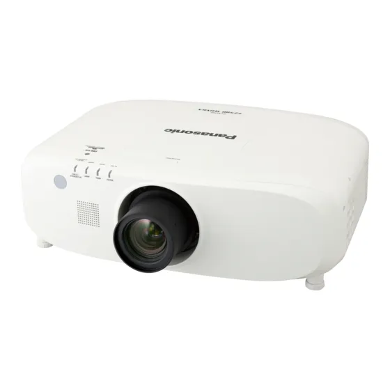 Witte Panasonic PT-EZ580 beamer met verwisselbare lens