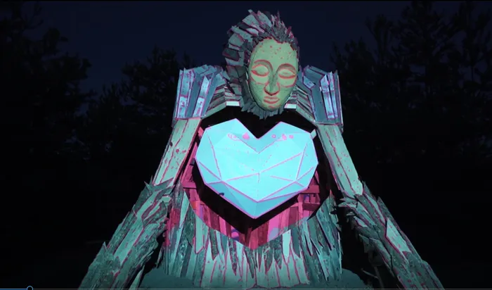 Beeld uit het project Huurbeamers.nl – Videomapping showreel
